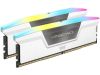  Зображення Пам'ять DDR5  32GB  6000MHz PC5-48000  (Kit of 2x16GB)  Corsair Vengeance RGB White) 